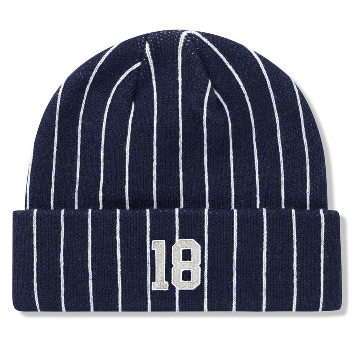 Cash Only - Pinstripe Beanie Navy.