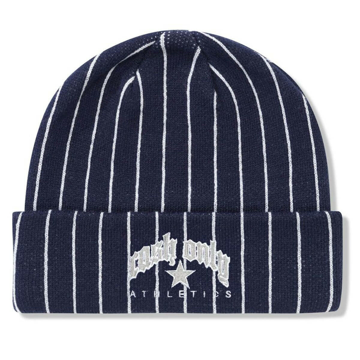 Cash Only - Pinstripe Beanie Navy.