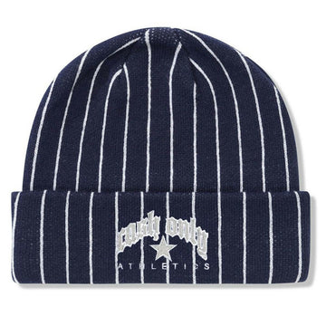 Cash Only - Pinstripe Beanie Navy.