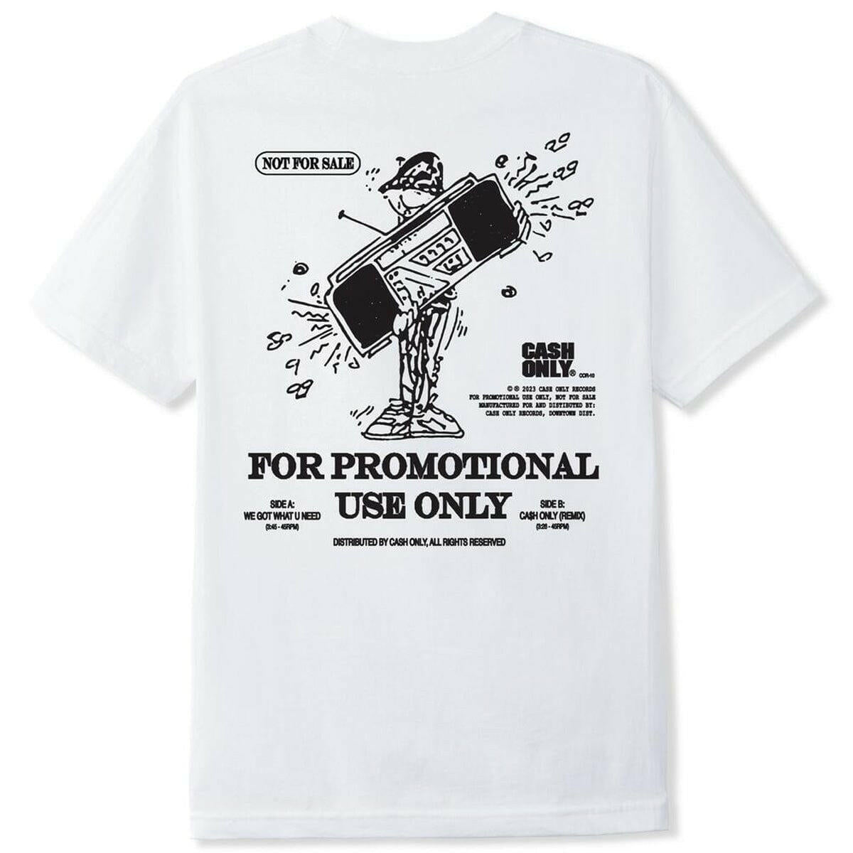 Cash Only - Promotional Use Tee White.