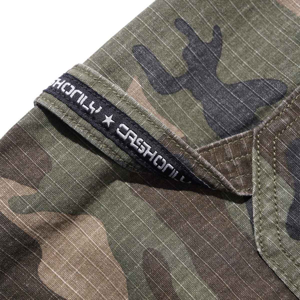 Cash Only Ripstop Carpenter Shorts Woodland Camo Detail 2