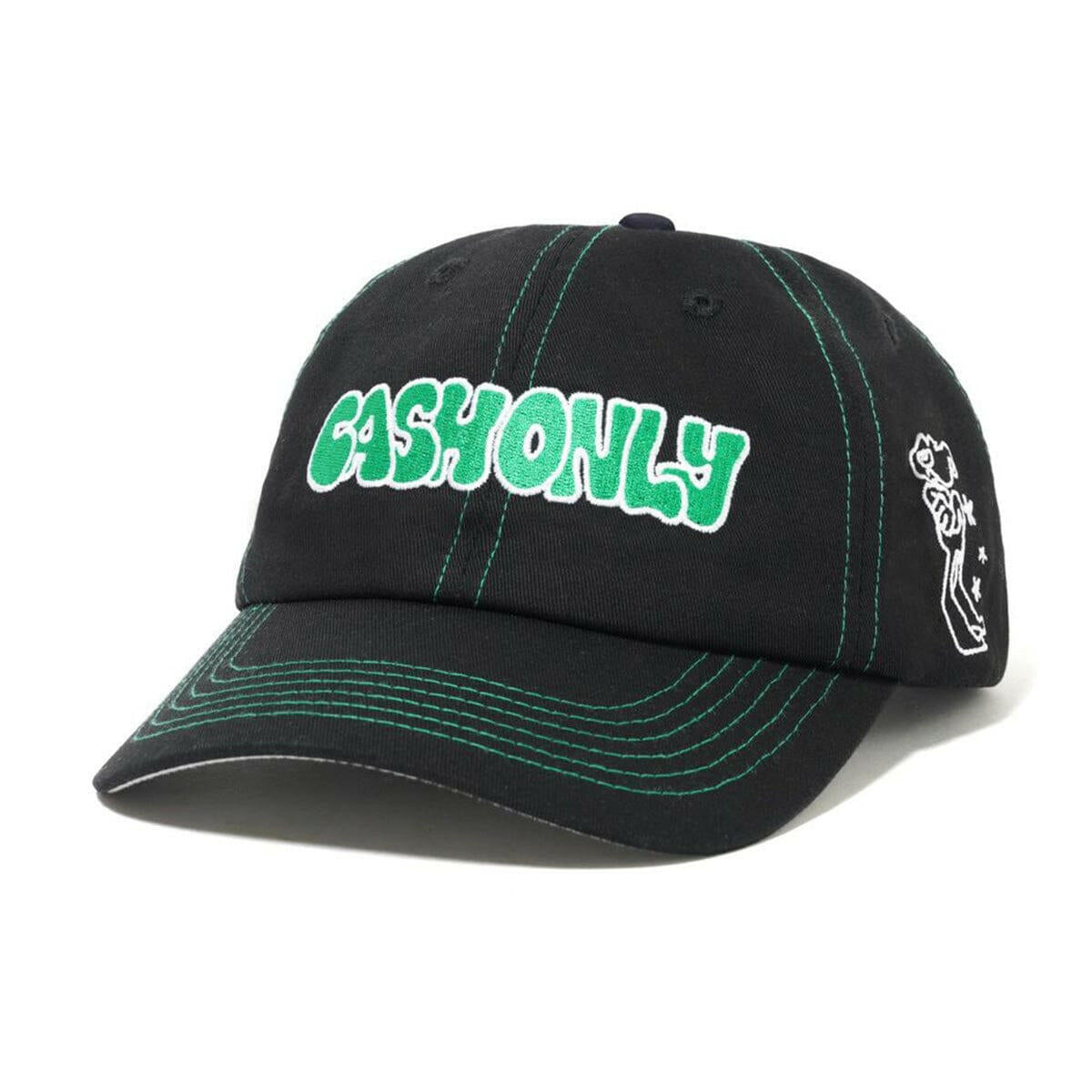 Cash Only - Sketchbook 6 Panel Cap Black.