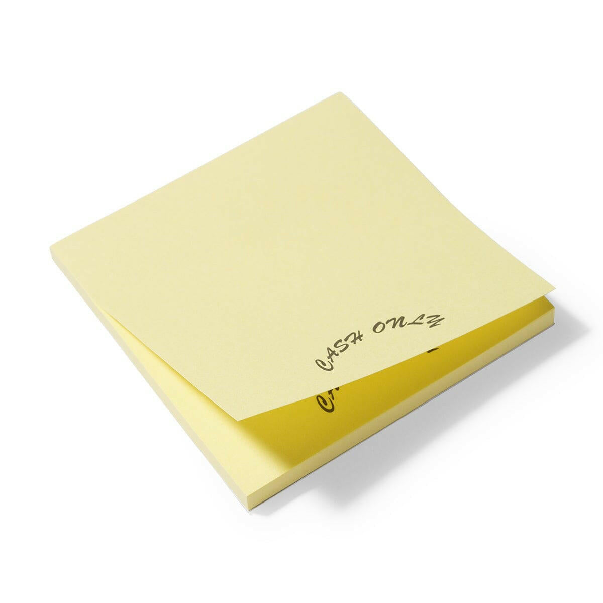 Cash Only - Sticky Notes.
