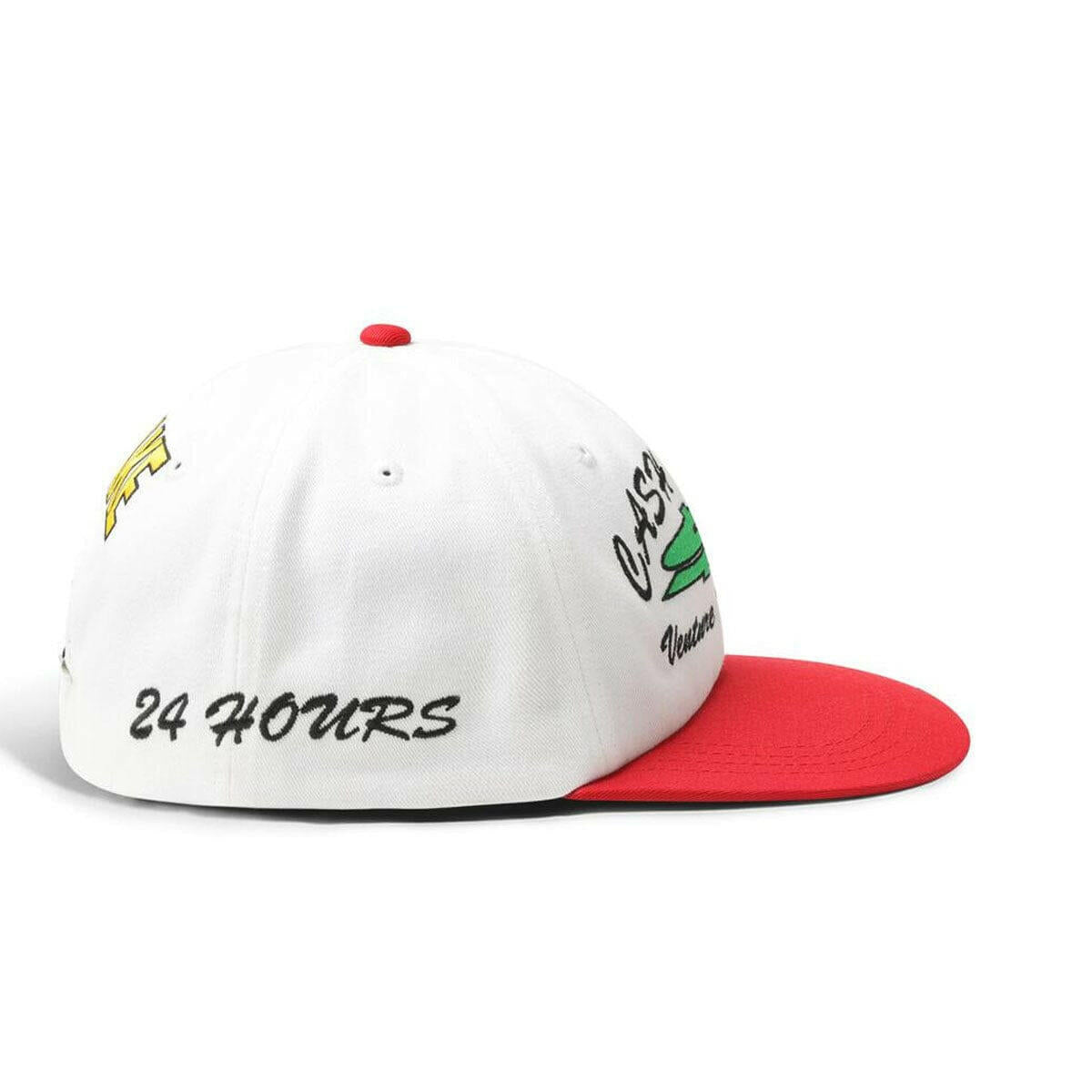 Cash Only - Venture Dollar Sign 6 Panel Hat White/Red.
