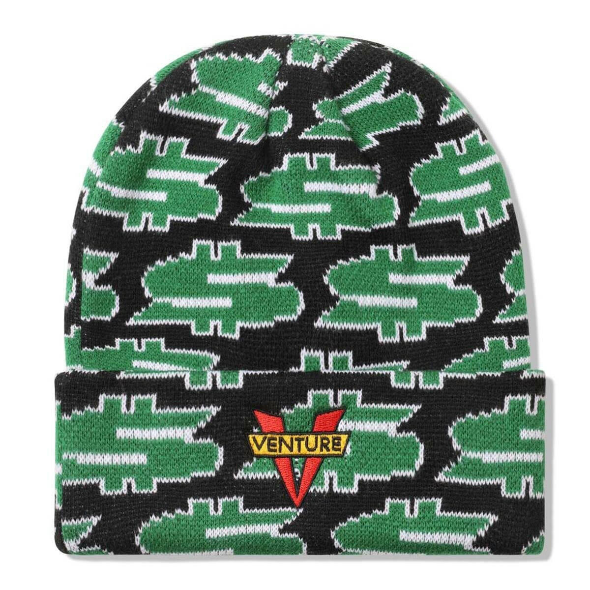 Cash Only - Venture Dollar Sign Beanie Black/Green.