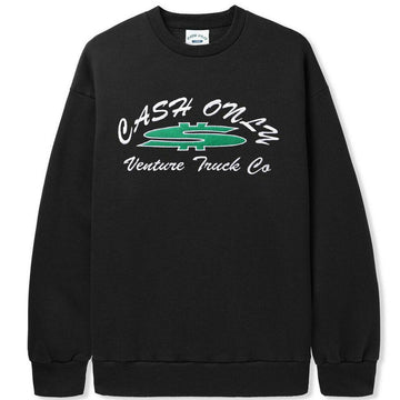 Cash Only - Venture Dollar Sign Crew Black.