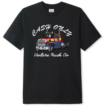 Cash Only - Venture Truck Tee Black.