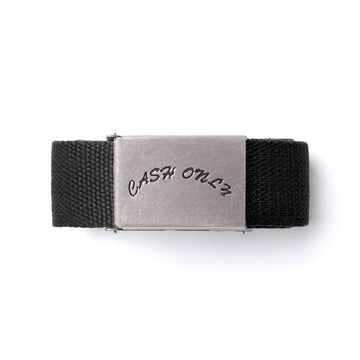 Cash Only - Logo Web Belt Black.
