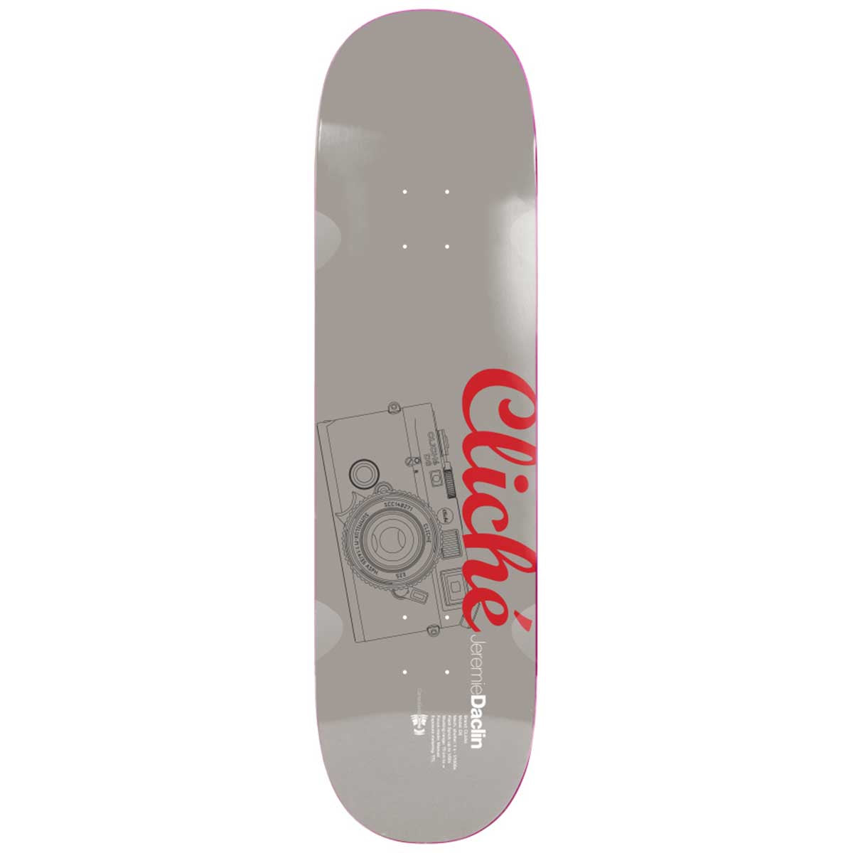 Cliche Jeremie Daclin Camera 8.5 Skateboard Deck