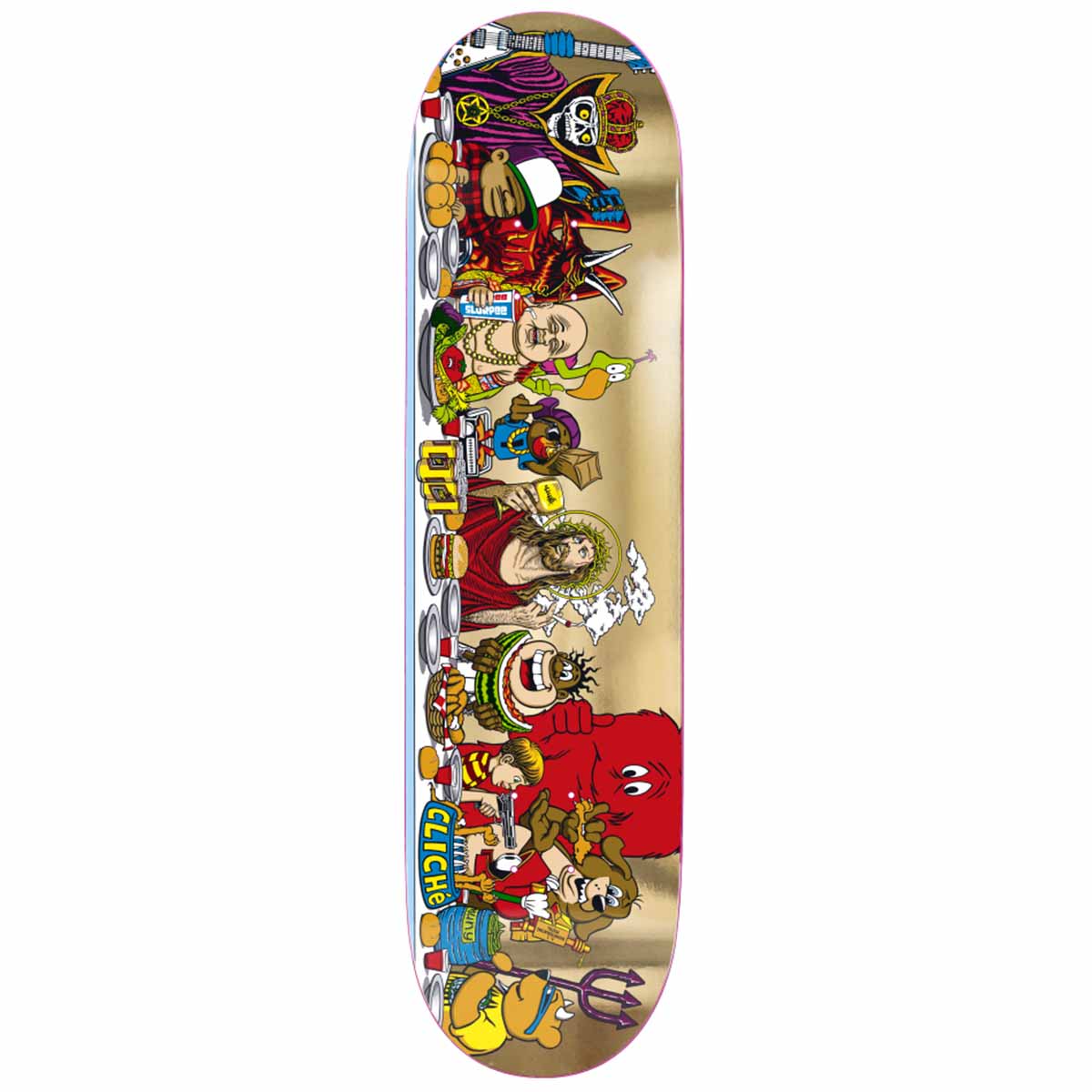 Cliche Last Supper Blind Bag 8.5 Skateboard Deck Gold Foil
