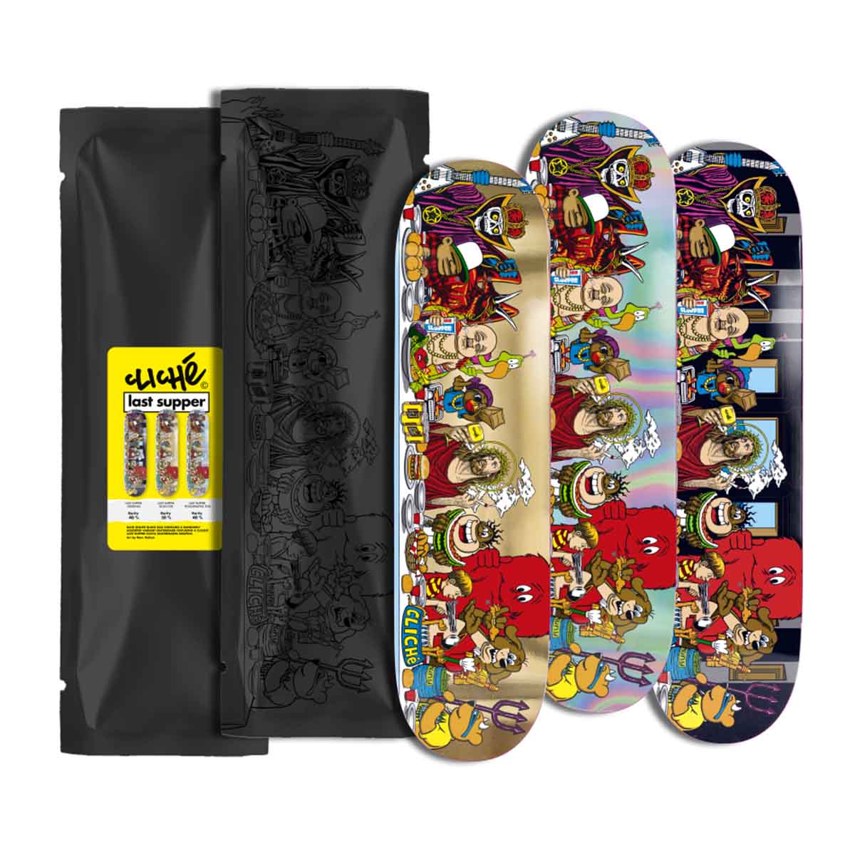 Cliche Last Supper Blind Bag 8.5 Skateboard Deck