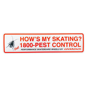 Cockroach - Pest Control 8" Bumper Sticker.