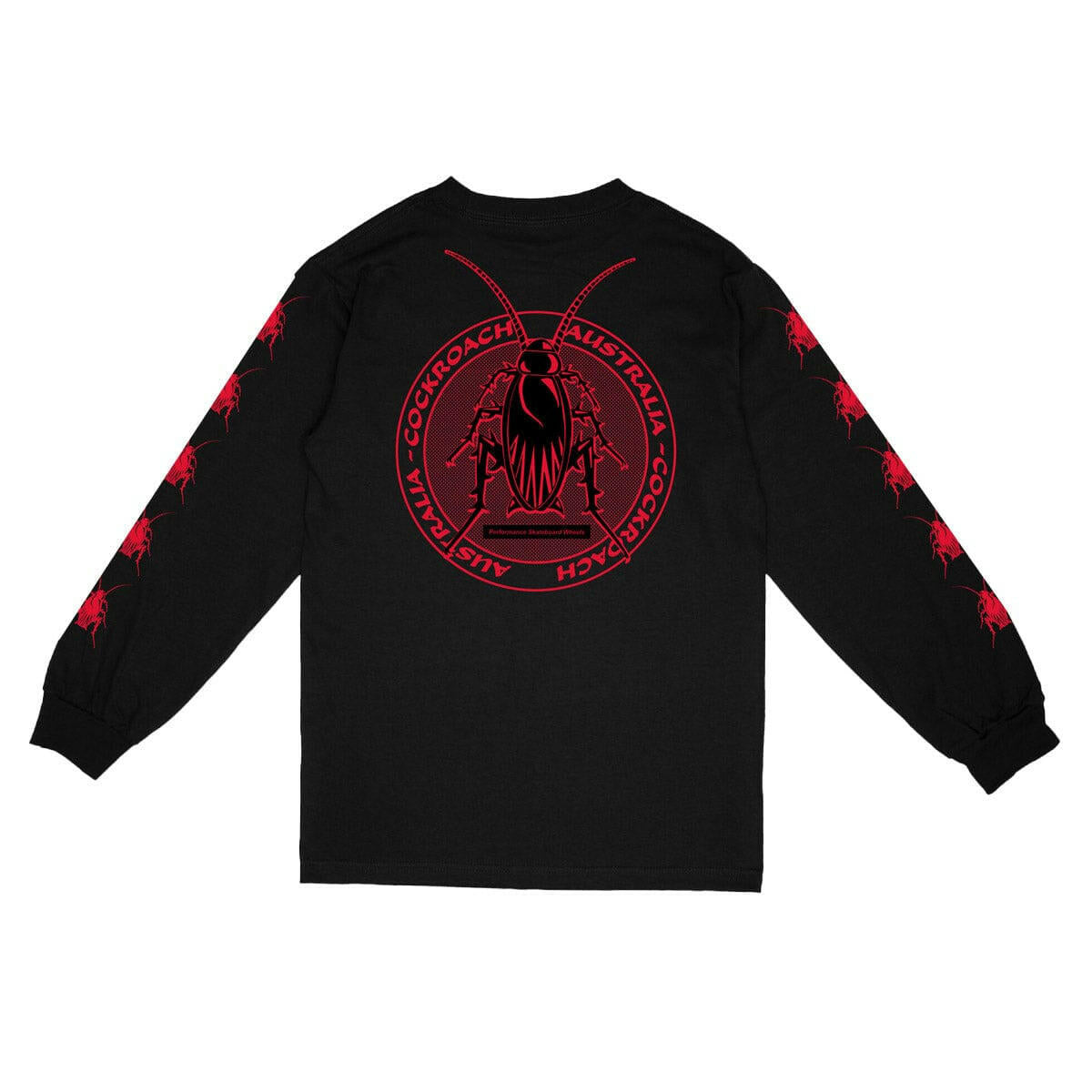 Cockroach - Pest Longsleeve Tee Black/Red.
