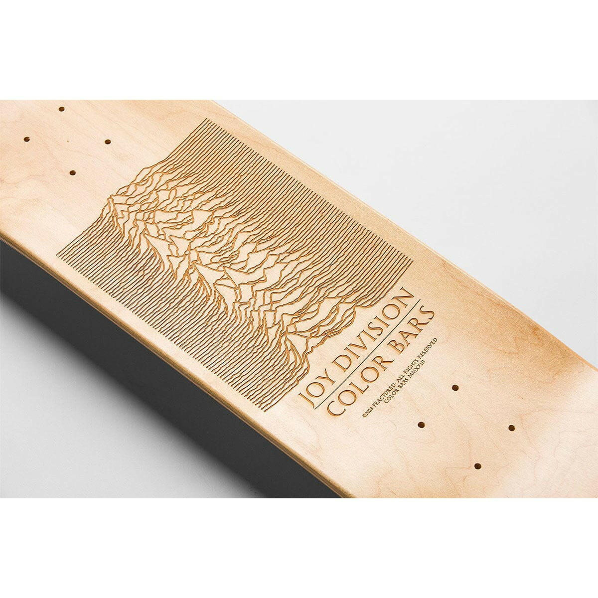 Color Bars - Joy Division Unkown Pleasures Skateboard Deck Set.