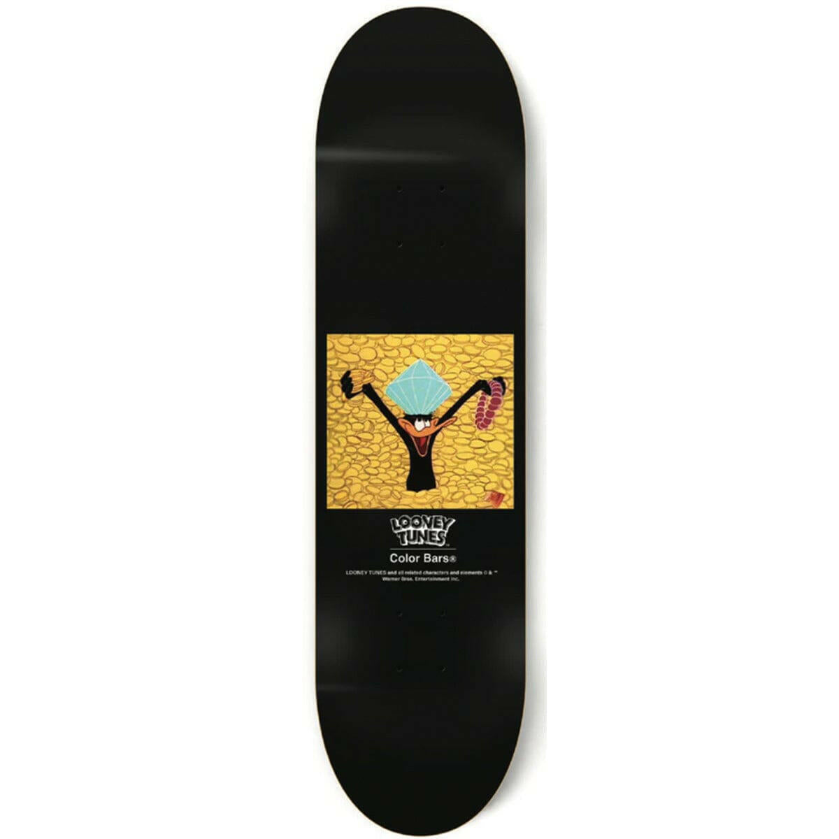 Color Bars - Looney Toons Riches 8.25 Skateboard Deck.