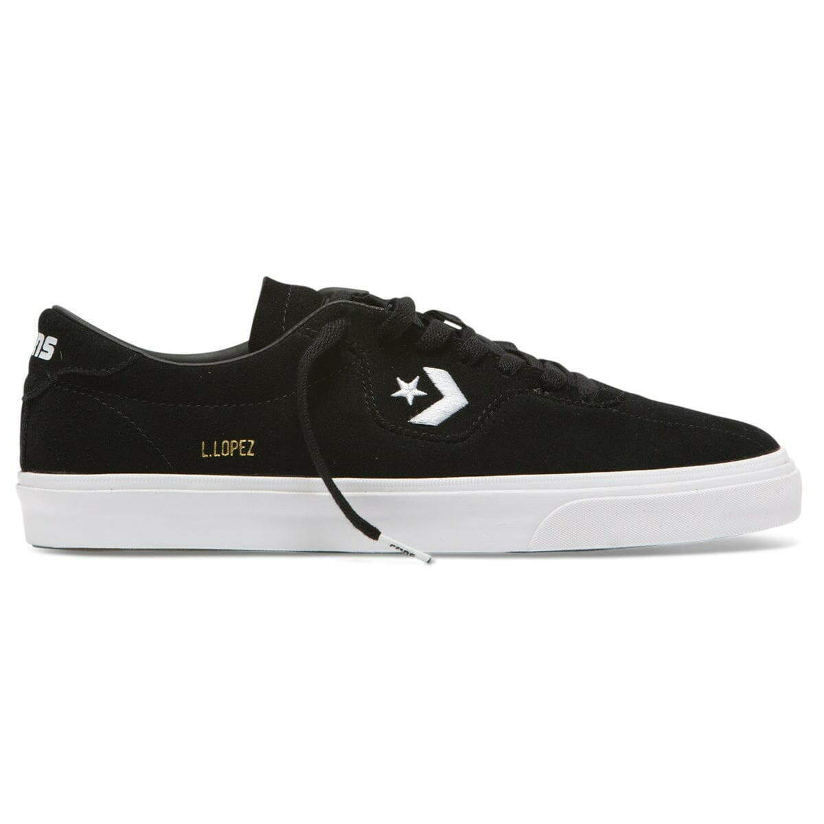 Converse - Louie Lopez Pro Classic Suede Low Mens Shoes Black/Black/White.