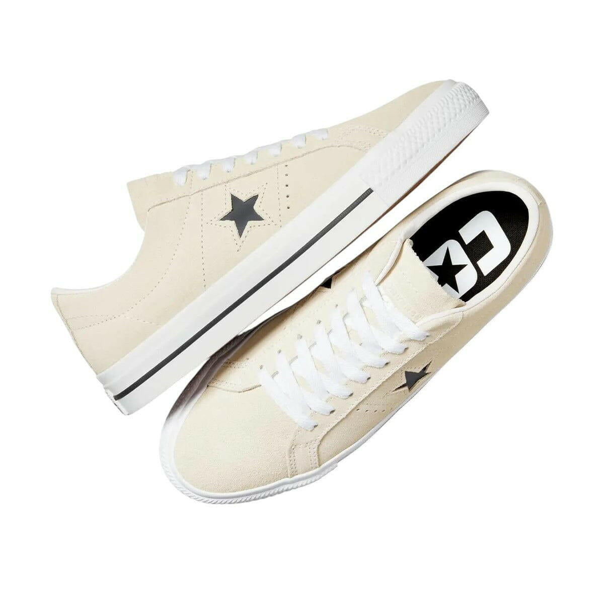 Converse - One Star Pro Shoes Egret/White/Black.