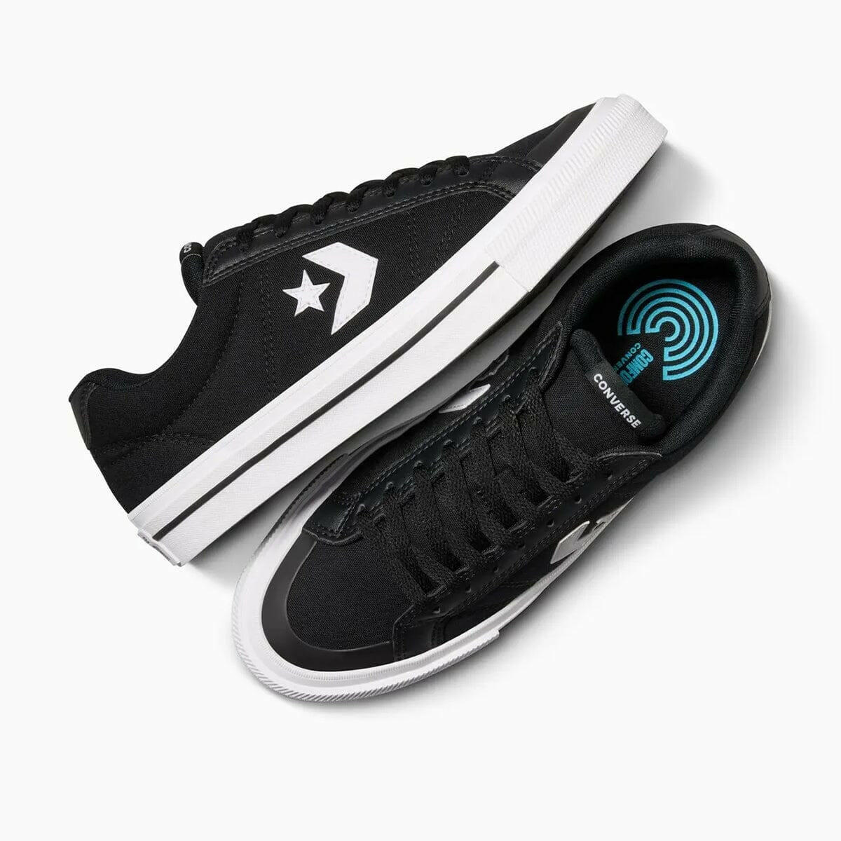 Converse - Sport Casual Low Shoes Black/Black/White.