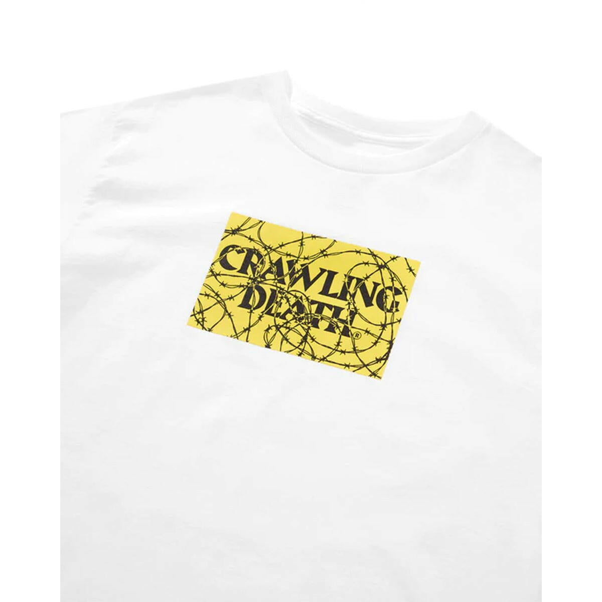Crawling Death - Barbed Box Tee White.