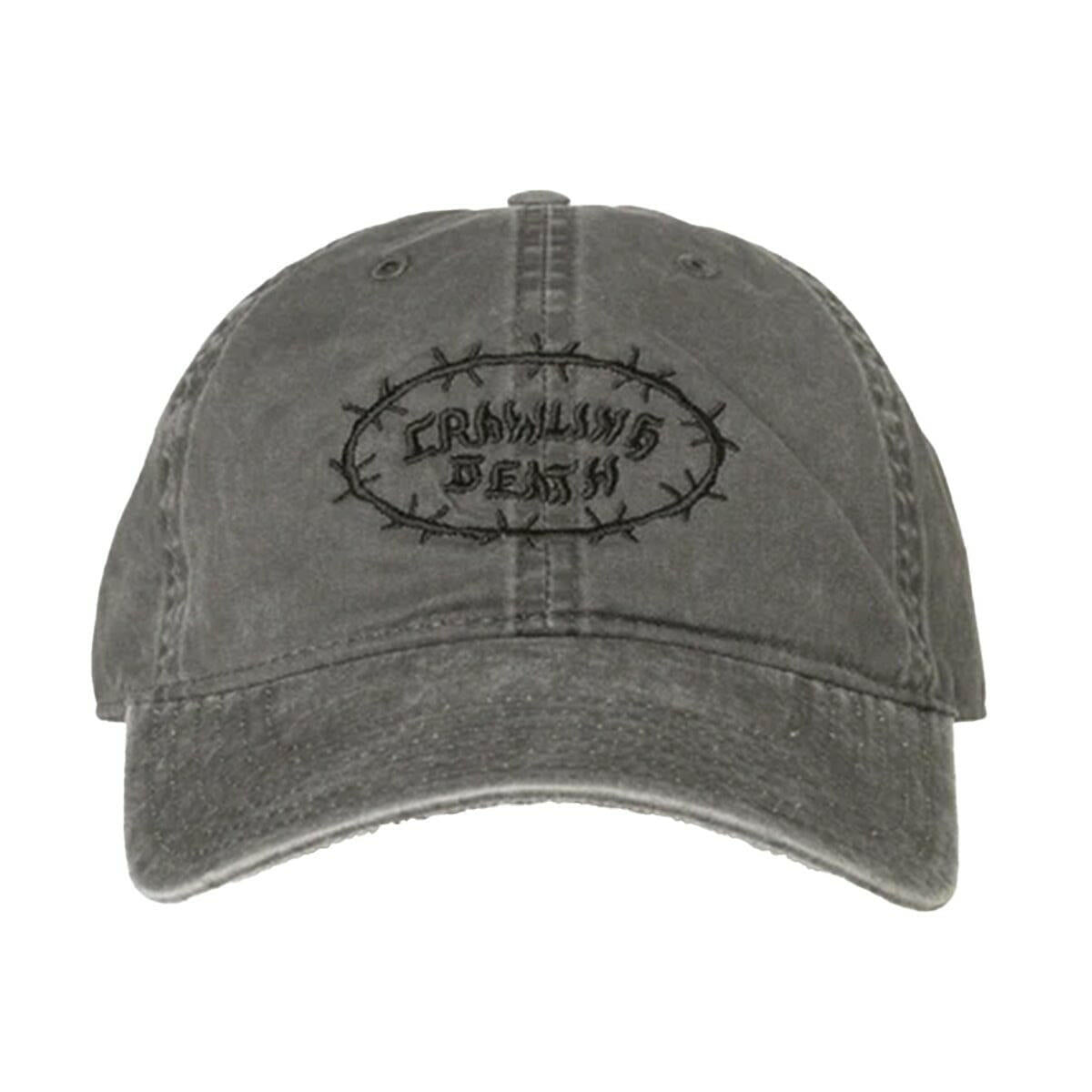 Crawling Death - Barbed Logo Cap Washed Grey.