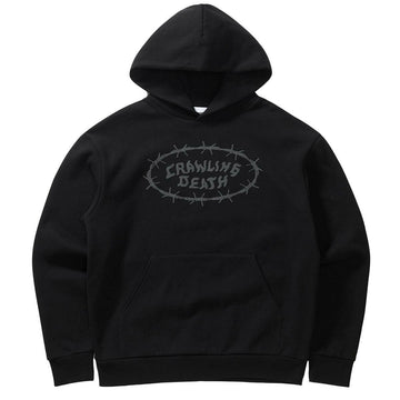 Crawling Death - Barbed Logo Hoodie Black.