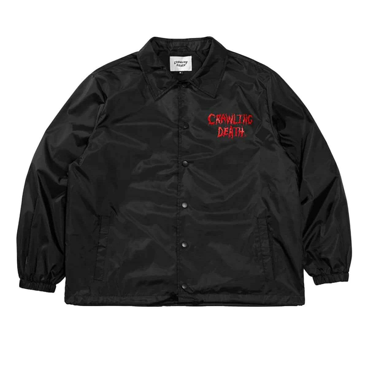 Crawling Death - Cannibal Logo Coaches Jacket Black.