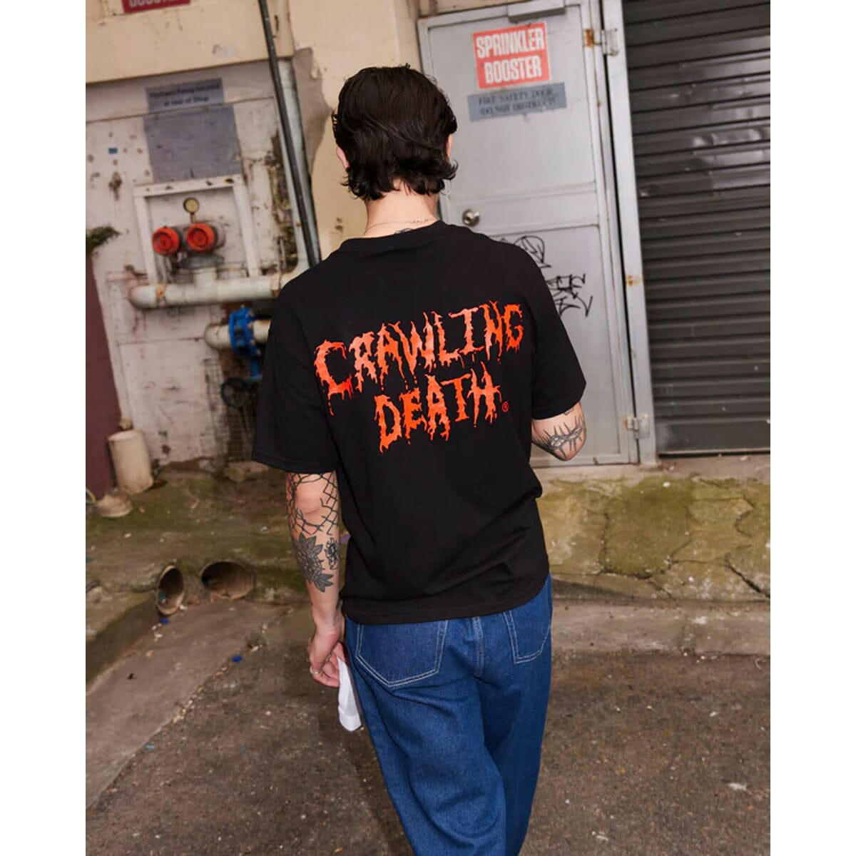 Crawling Death - Canninbal Logo Tee Black.