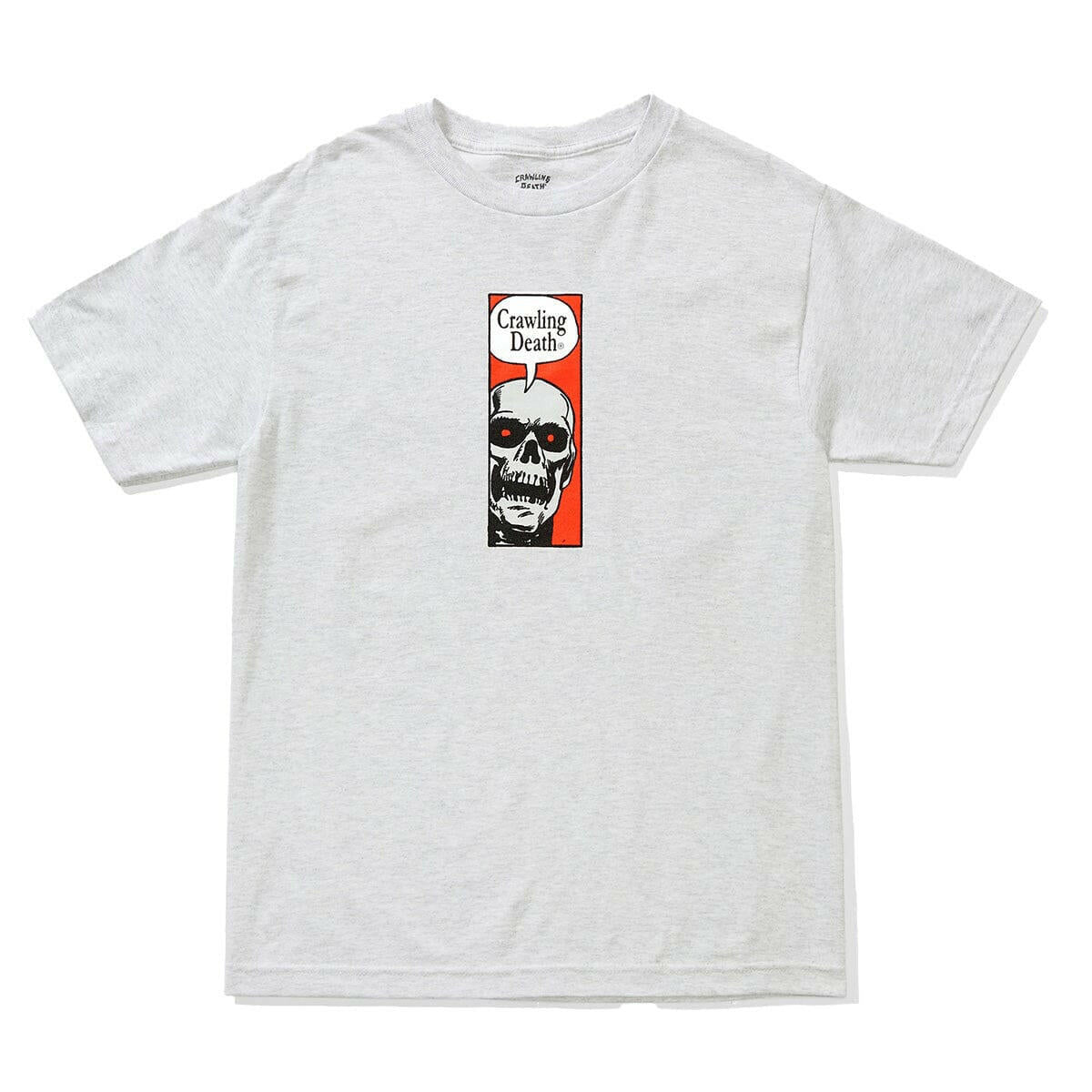 Crawling Death - Comic Skull Tee Ash.