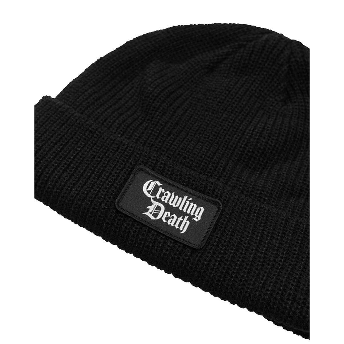 Crawling Death - Mini Patch Knit Beanie Black.