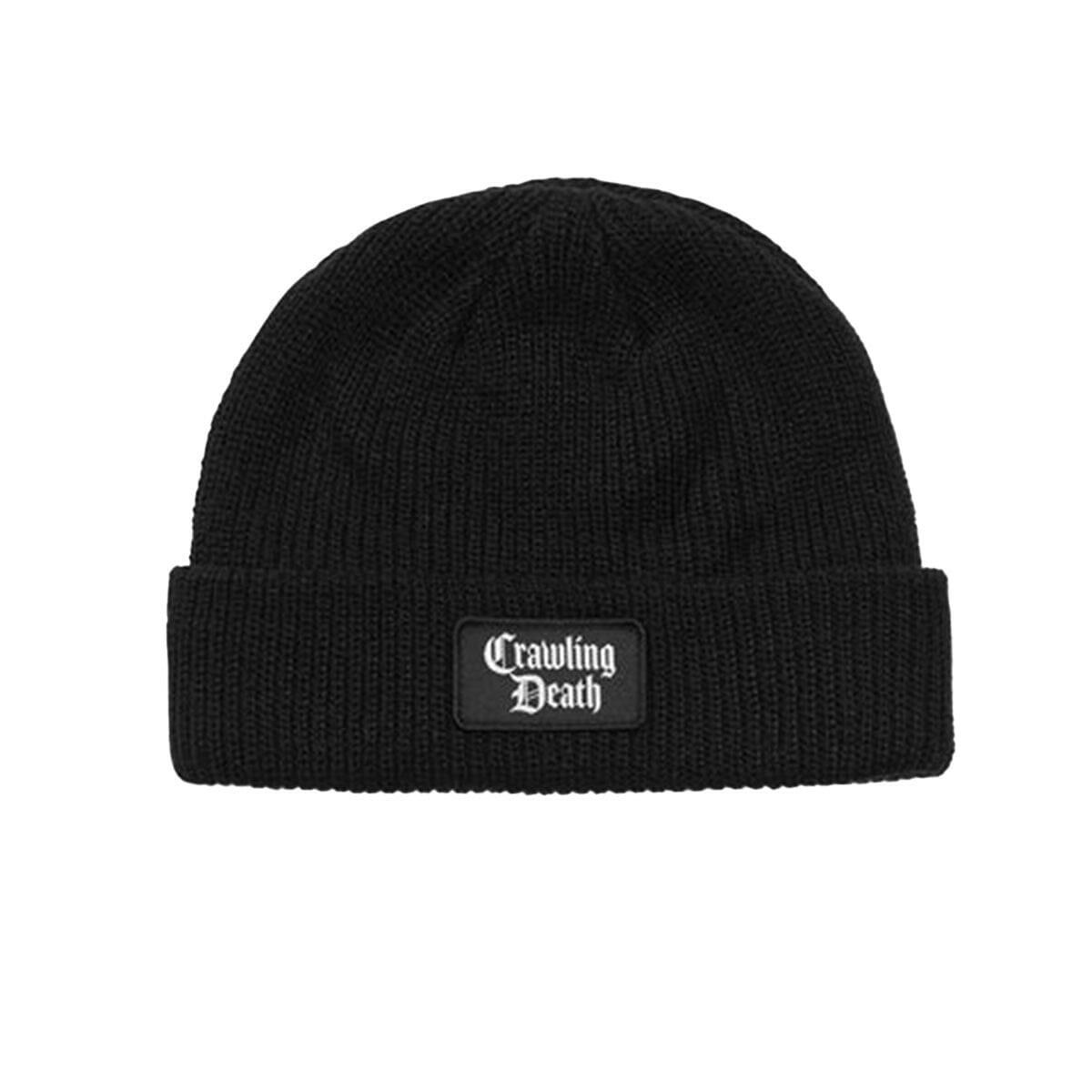 Crawling Death - Mini Patch Knit Beanie Black.