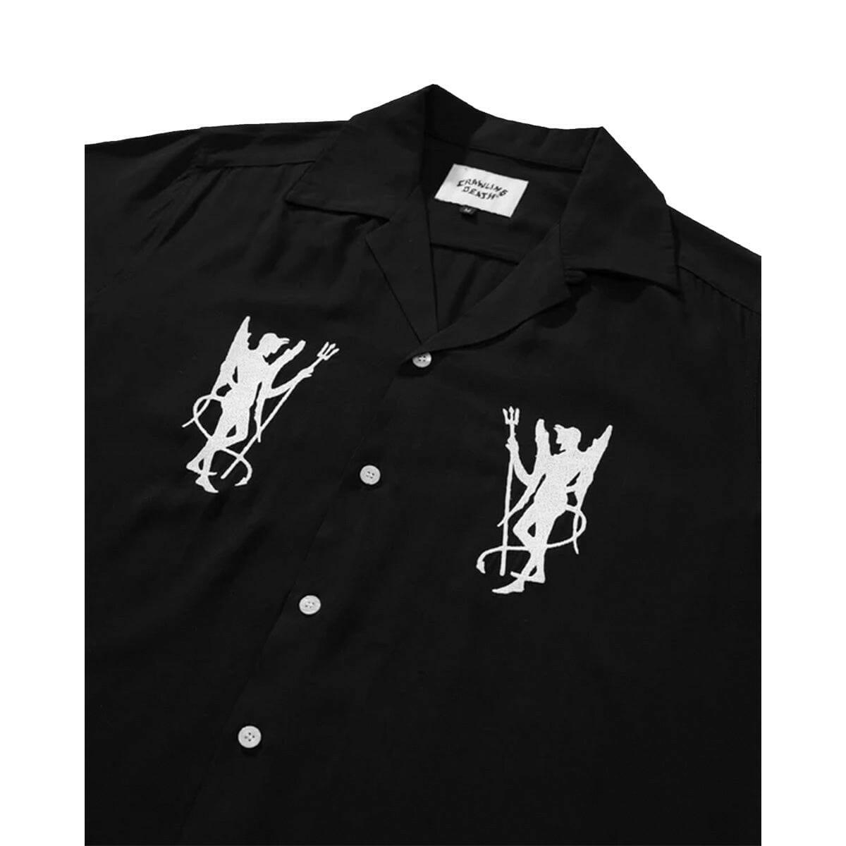 Crawling Death - Devils Embroidered Shirt Black.