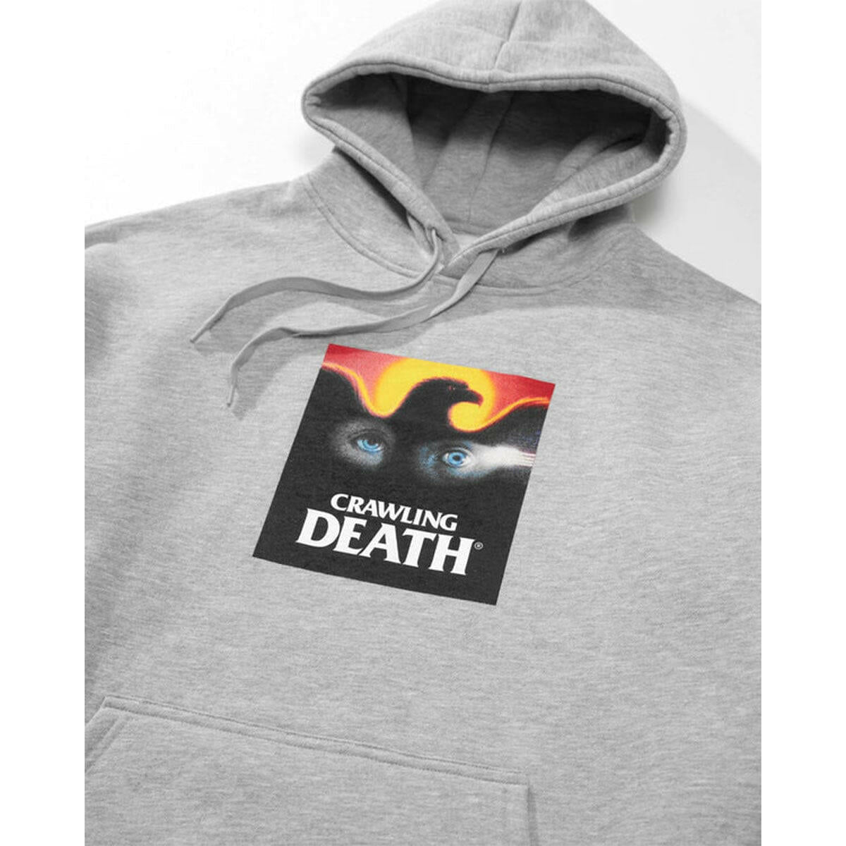 Crawling Death - Eagle Eyes Heavyweight Hoodie Grey.