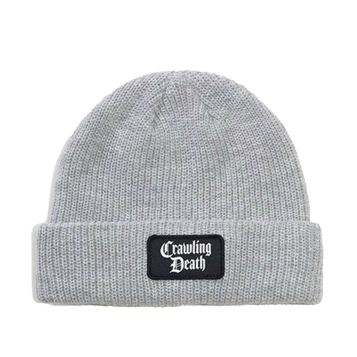 Crawling Death - Mini Patch Knit Beanie Grey.
