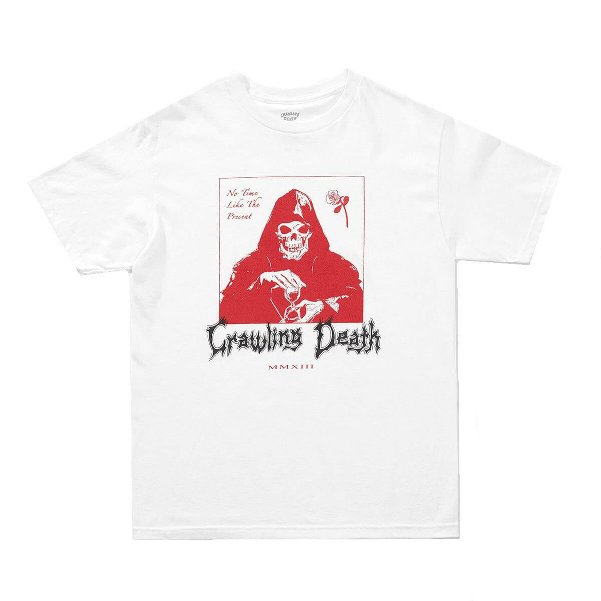 Crawling Death - No Time Reaper Tee White.