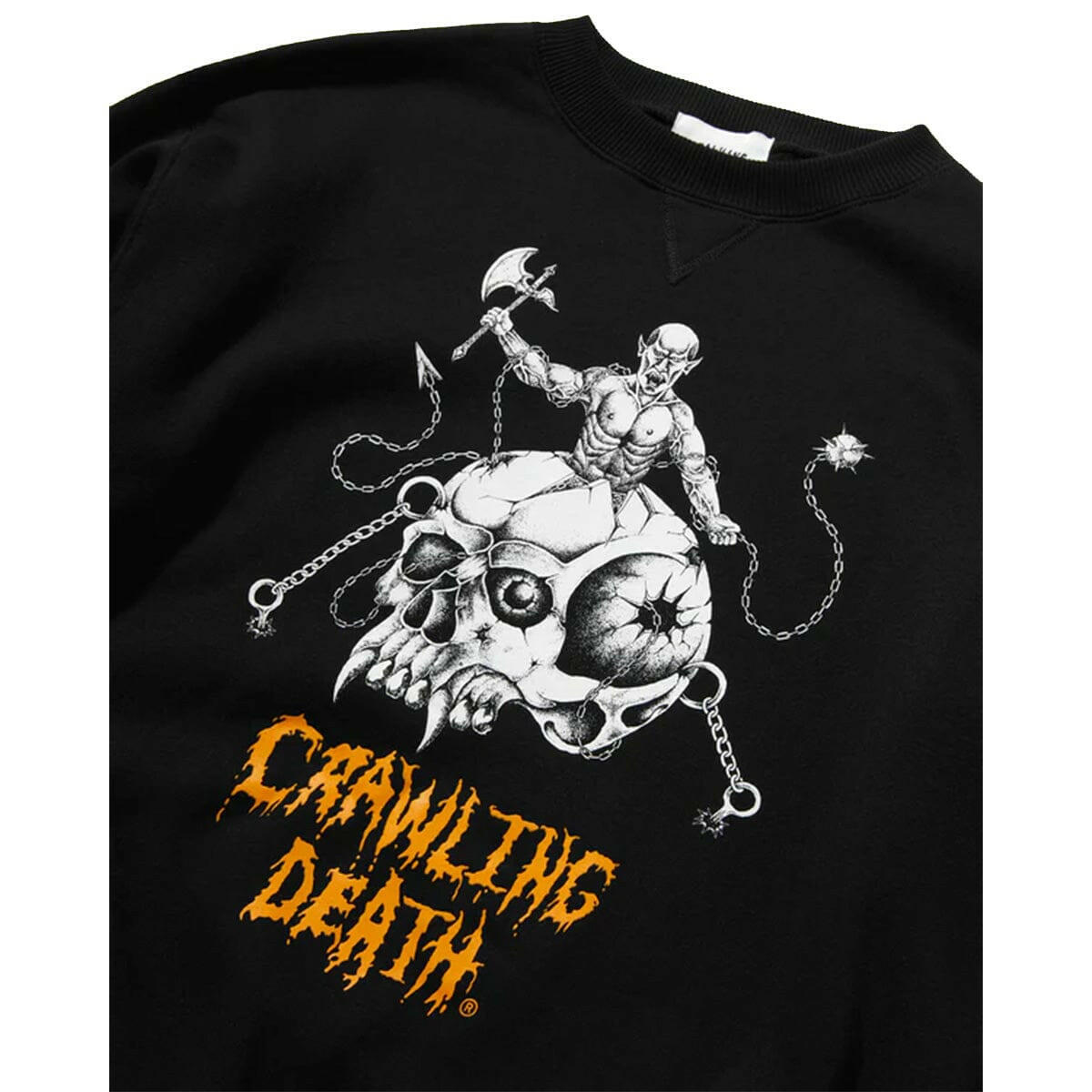 Crawling Death - Skull Fighter Crew Black.