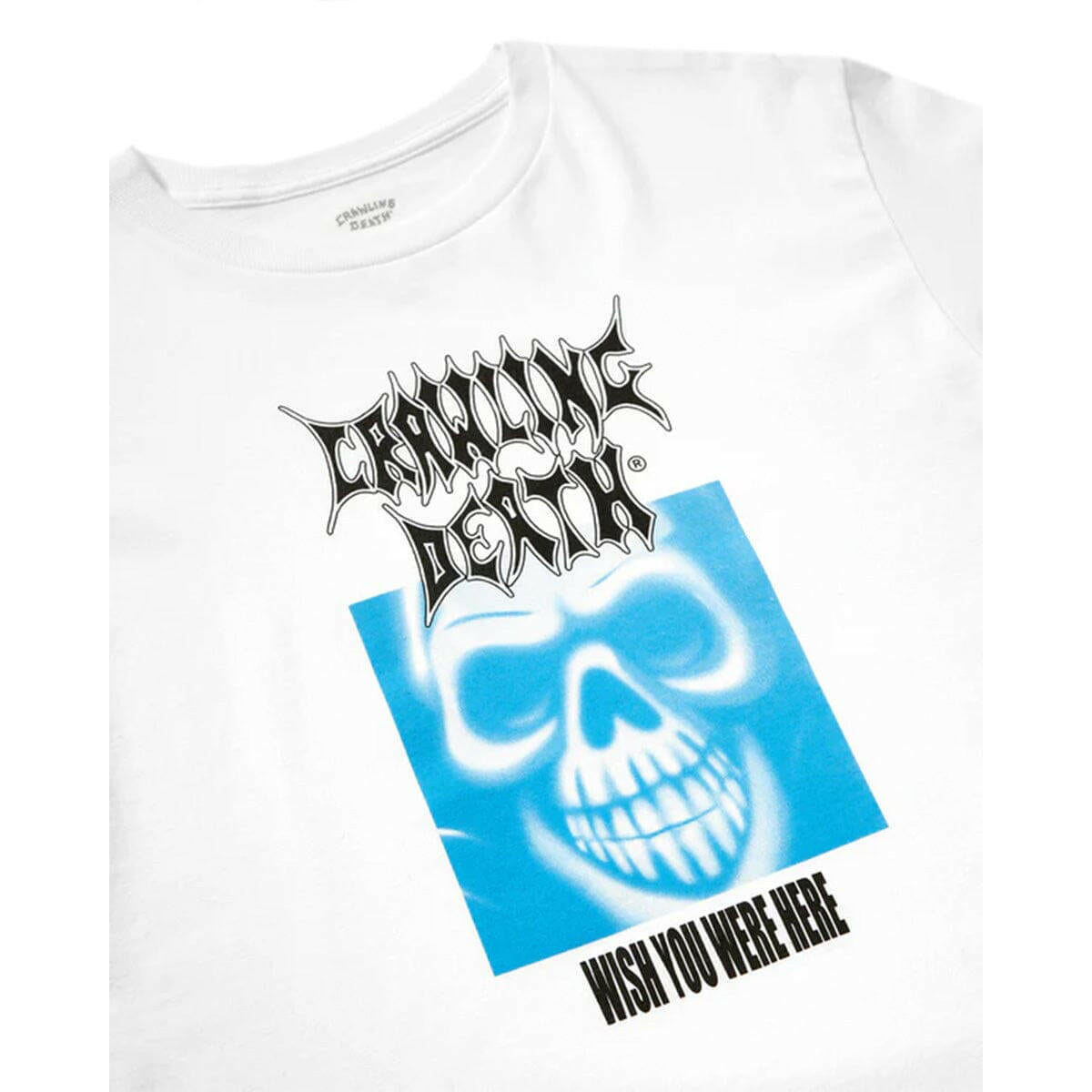 Crawling Death - Wish You Were Here Tee White.