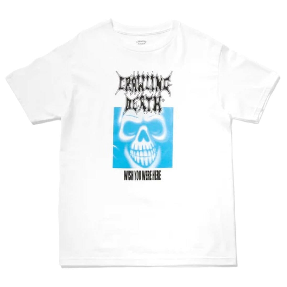 Crawling Death - Wish You Were Here Tee White.