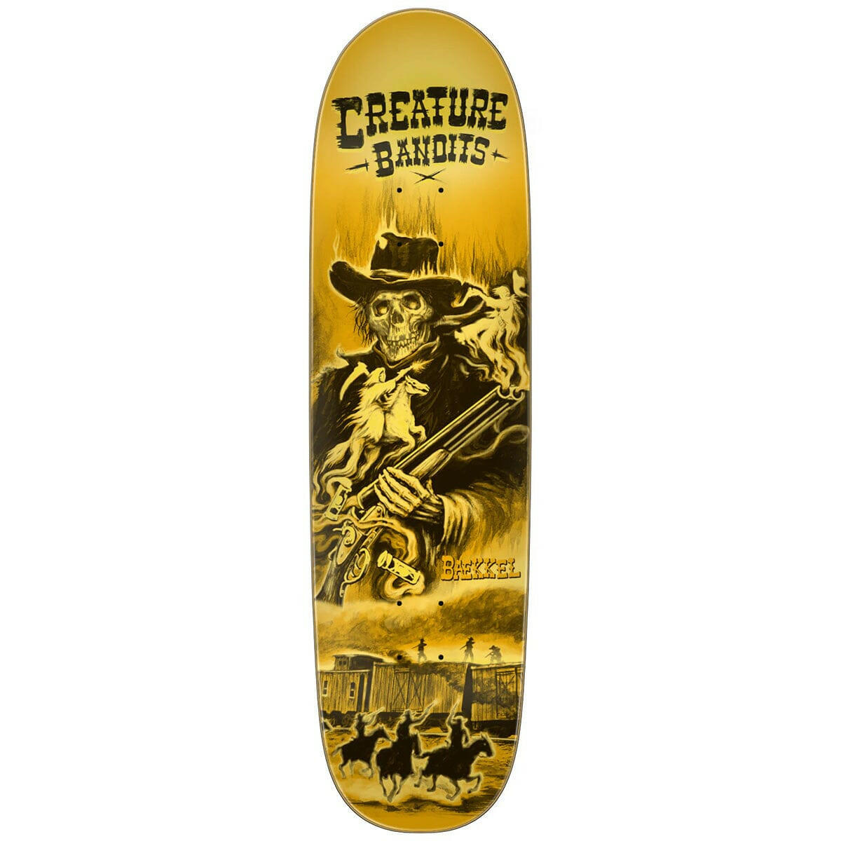 Creature - Kevin Baekkel Bandits 8.5 Skateboard Deck.