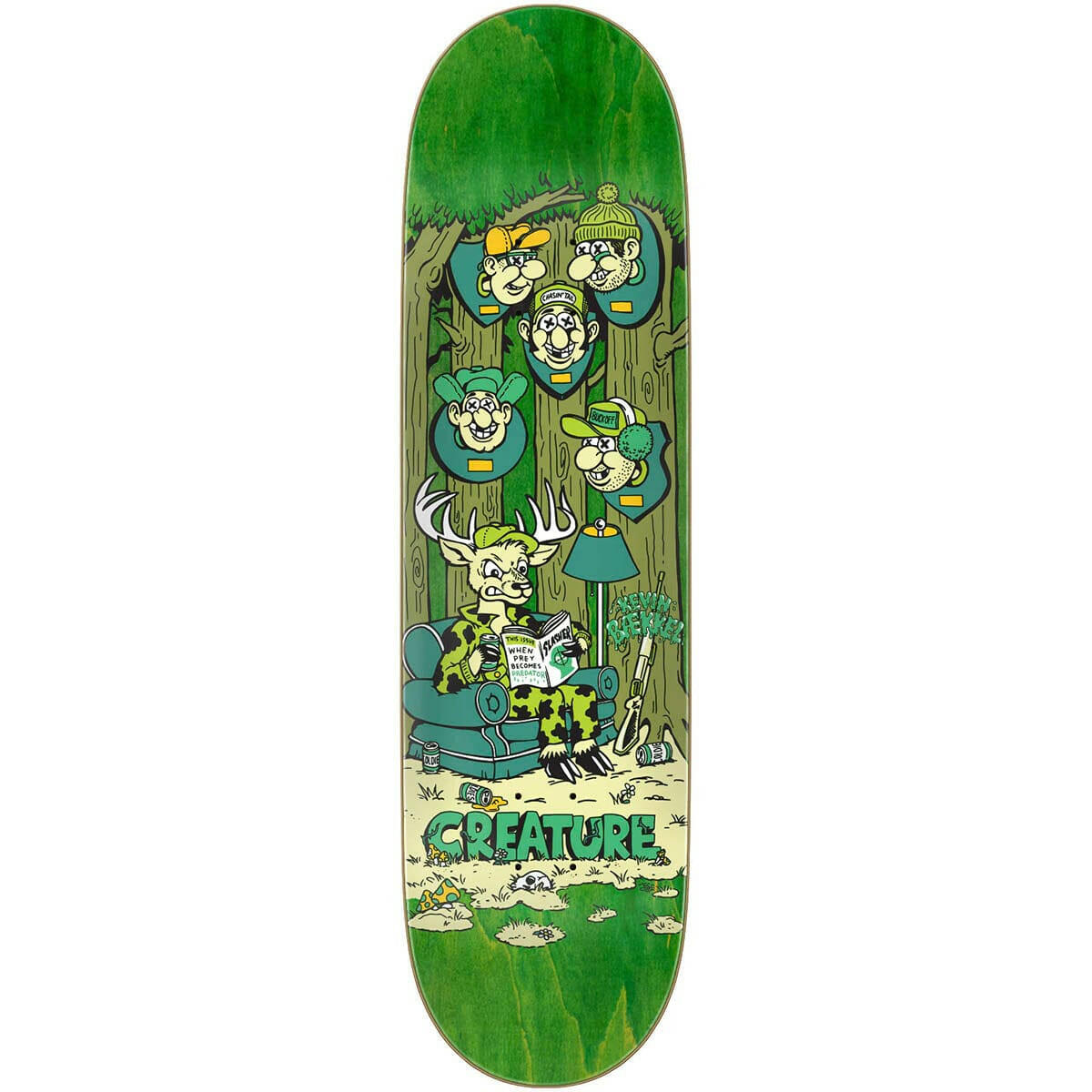 Creature - Kevin Baekkel Big Game 8.53 Skateboard Deck.