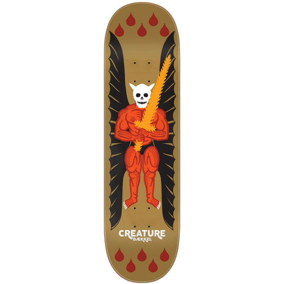 Creature - Kevin Baekkel Demon 8.6 Skateboard Deck.