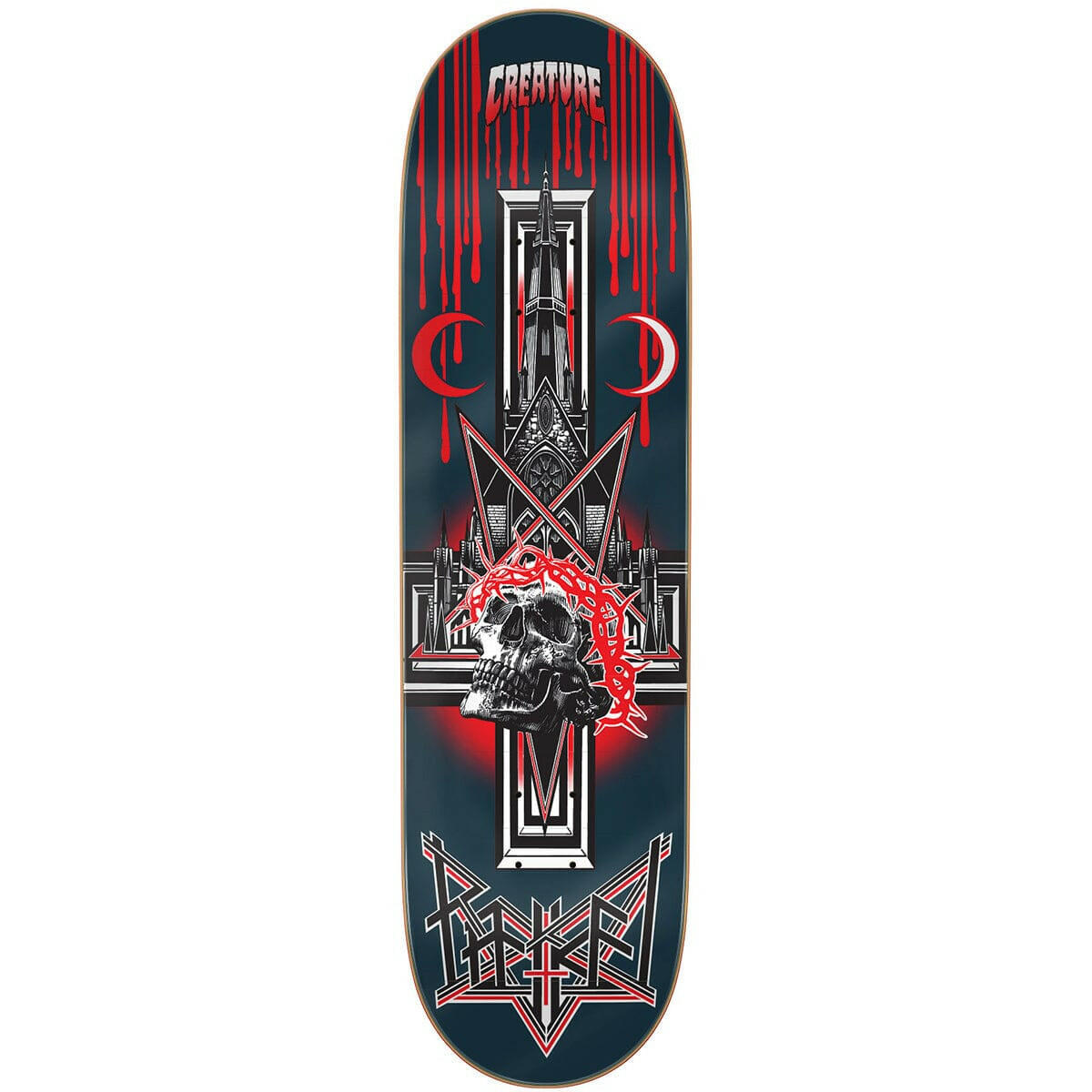 Creature - Kevin Baekkel Metal XX 8.51 Skateboard Deck.