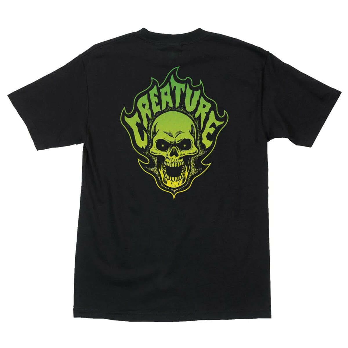 Creature - Bonehead Flame Tee Black.