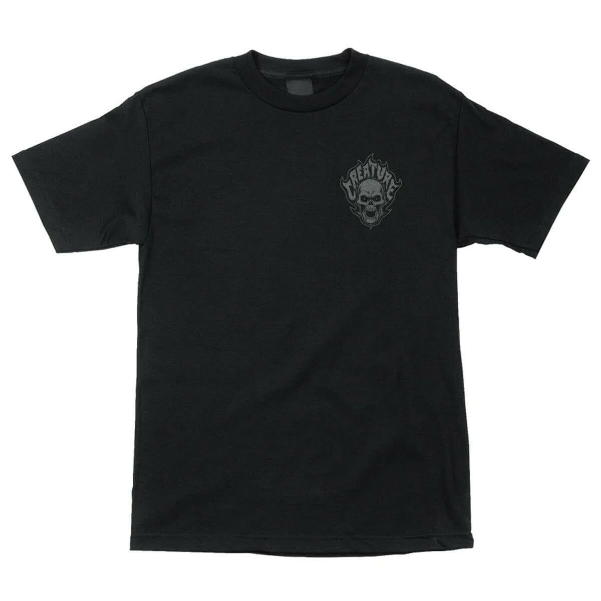 Creature - Bonehead Flame Tee Black.