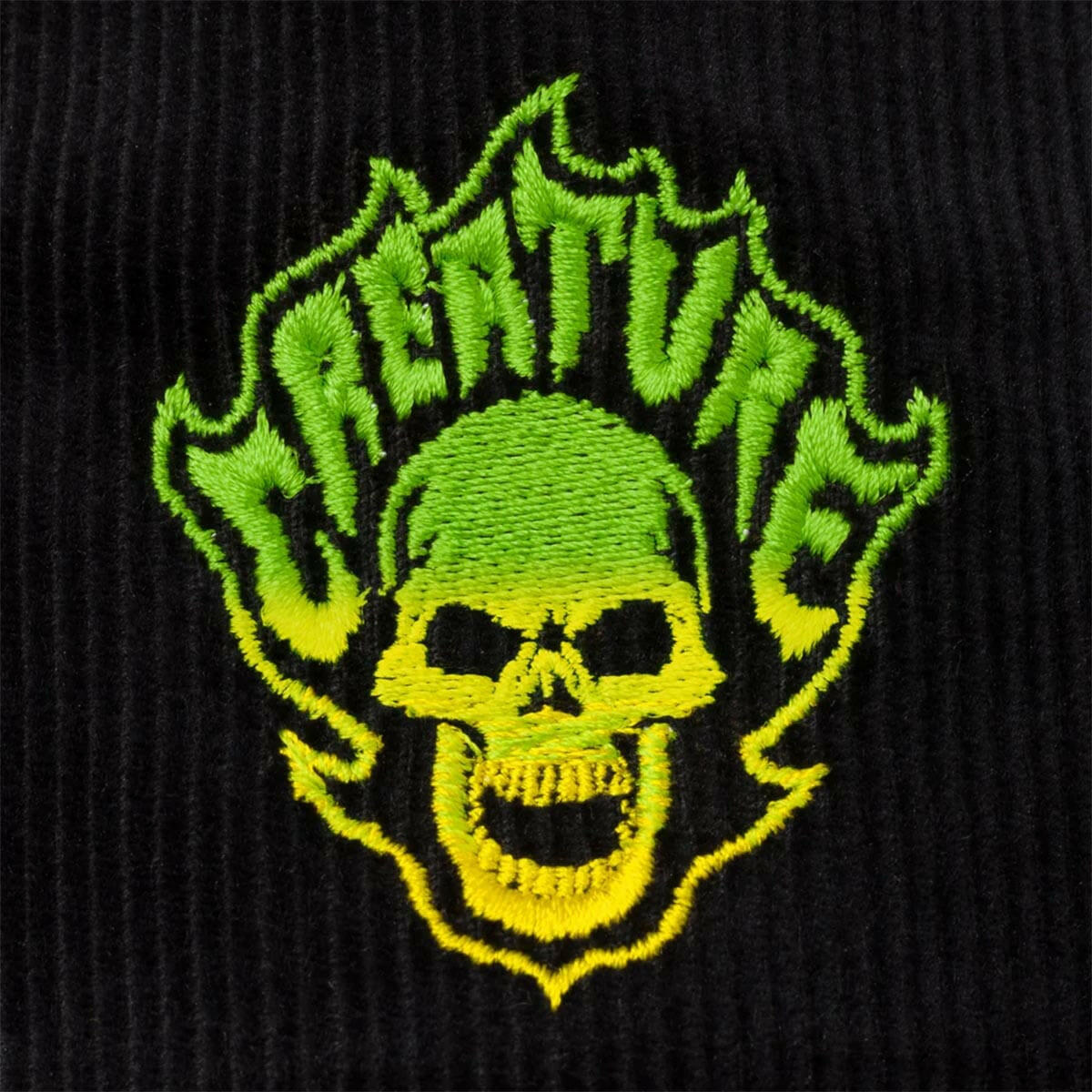 Creature - Bonehead Flame Mesh Trucker Black.