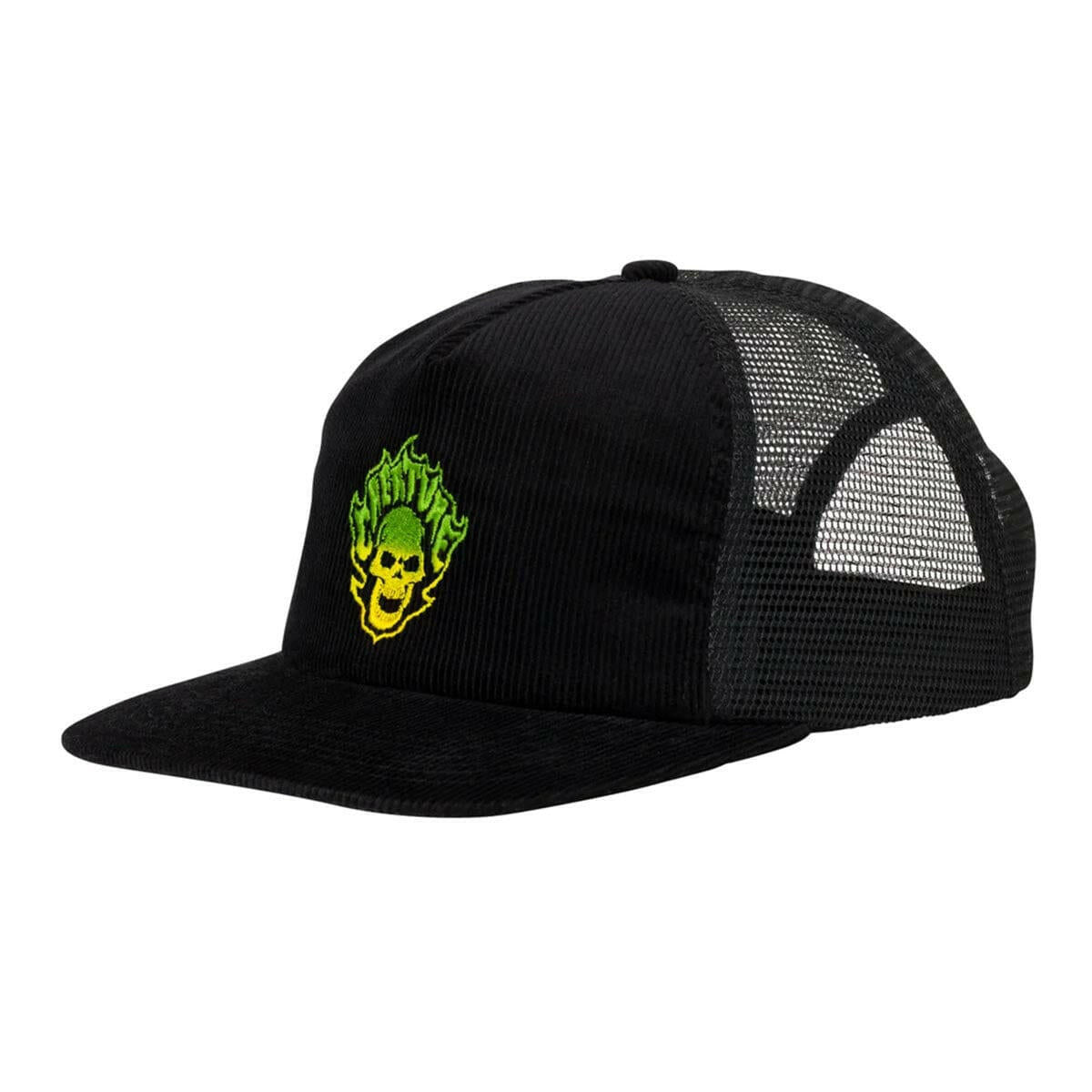 Creature - Bonehead Flame Mesh Trucker Black.