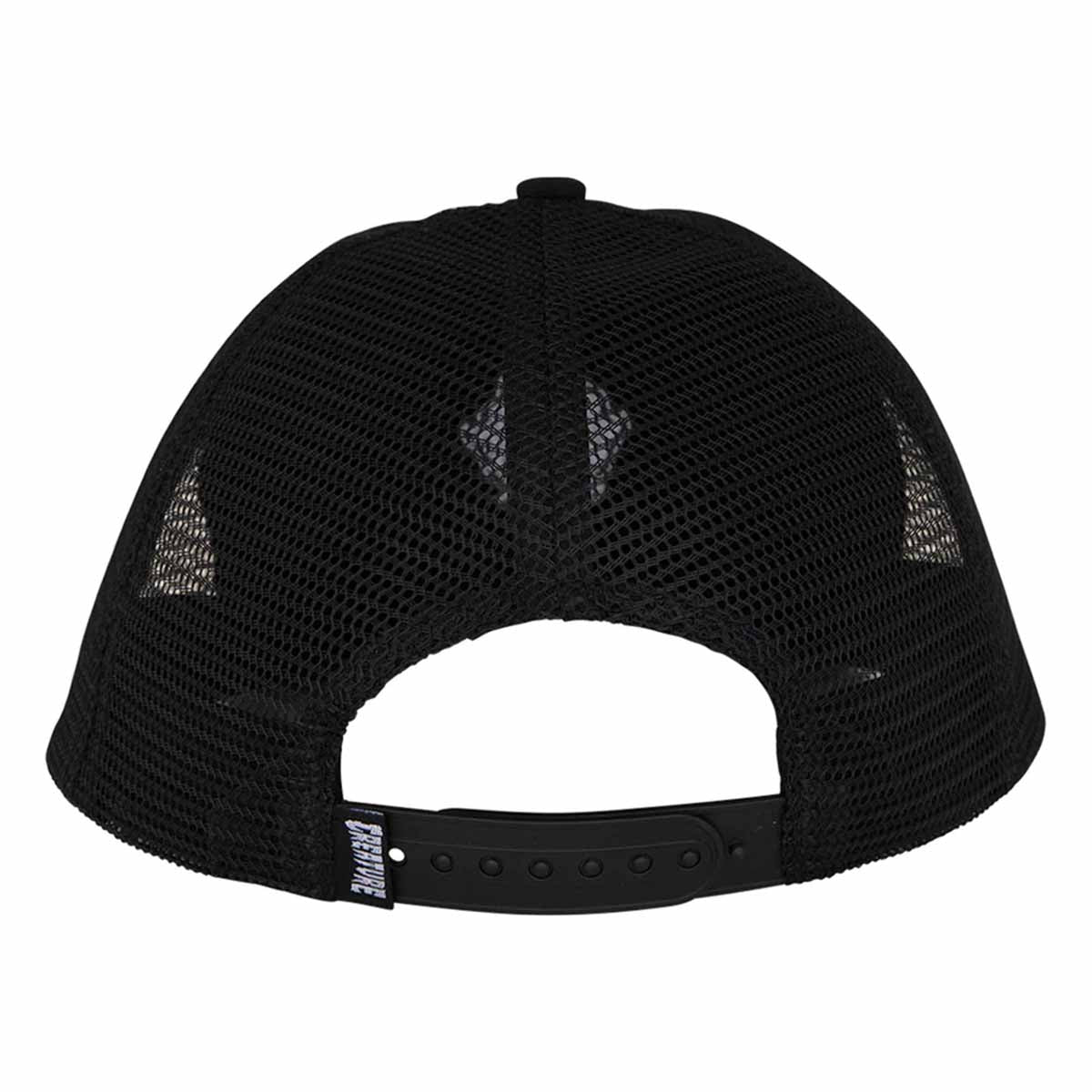 Creature Bonehead Flame Trucker Greasy Black Back