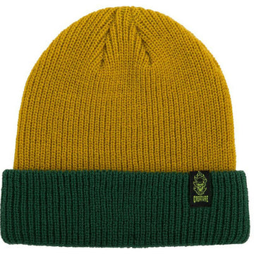 Creature - Bonehead Label Beanie Gold/Green.
