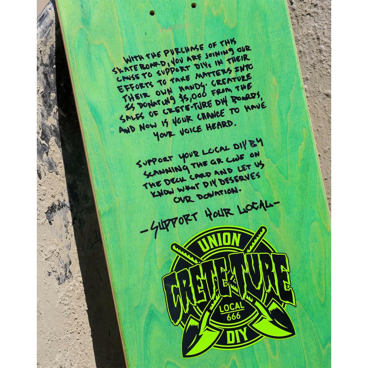 Creature - Crete-Ture DIY 8.58 Skateboard Deck.