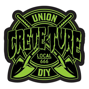 Creature - Crete-Ture 4" Sticker.