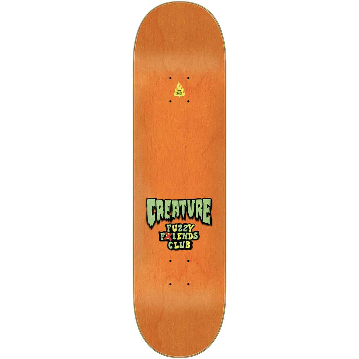 Creature David Gravette Fuzzy Fiends 8.3 Skateboard Deck Top
